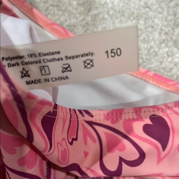 Pink Heart Patterned Bikini Set - Picture 7 of 10